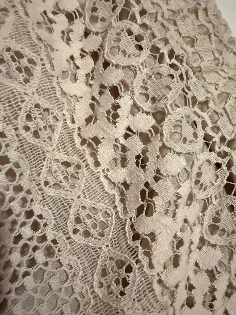 Solitaire Cream Crochet Lace Maxi Skirt - Picture 3 of 4